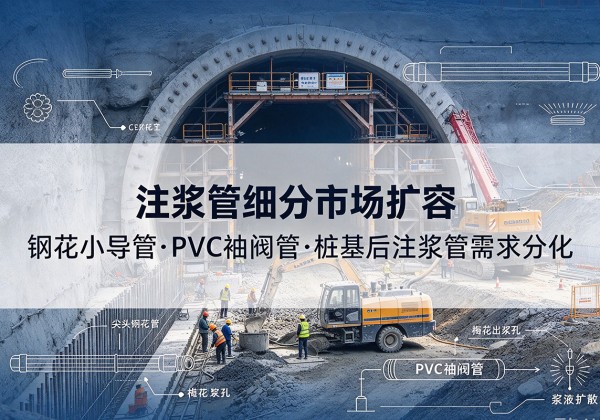 布尔津注浆管细分市场扩容，隧道钢花小导管、PVC 袖阀管、桩基后注浆管需求分化